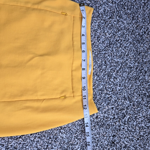 Diane Von Furstenberg Yellow Pencil Skirt Knee-Length Work - Picture 7 of 12